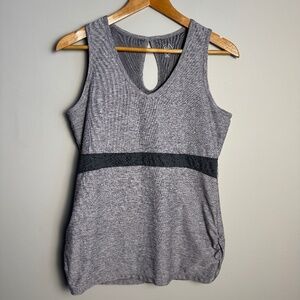 Tuff Athletics Women's Workout Athletic Tank Top Shelf Bra Gray XL Activewear